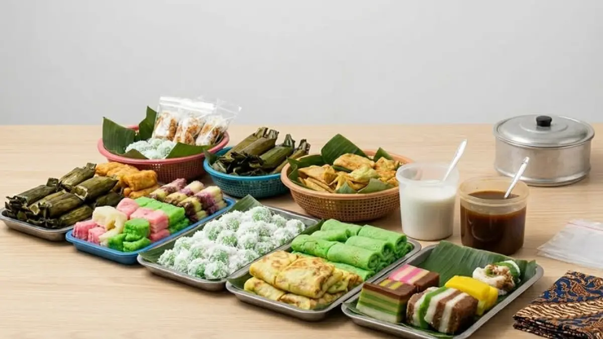 Jajanan pasar rekomendasi (sumber: pinterest @Menatahari5)
