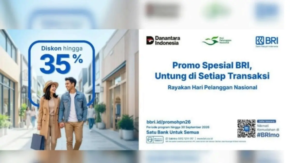 Promo BRI dalam rangka Hari Pelanggan Nasional. 