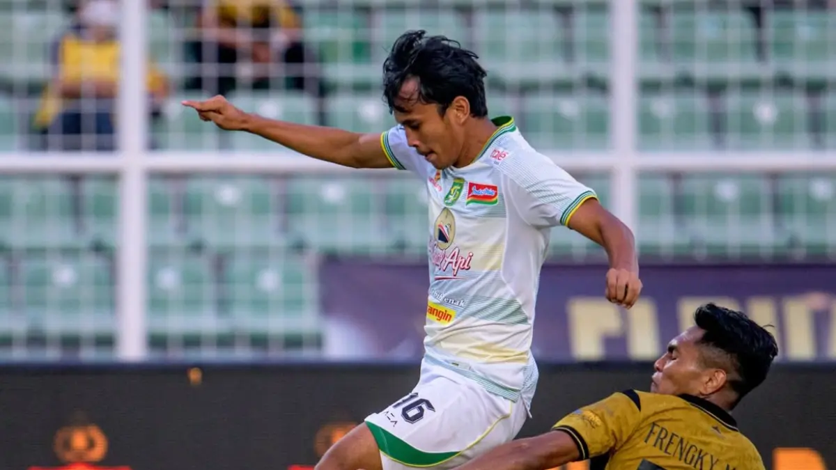 Persebaya Surabaya melawan Bhayangkara FC di Stadion Sumpah Pemuda Bandar Lampung. Sumber: Instagram/@persebayasurabaya.