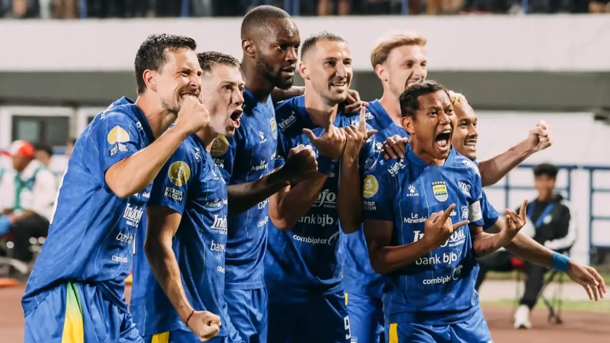 Persib Bandung unggul 3-1 atas PSM Makassar. Sumber: Instagram/@persib.