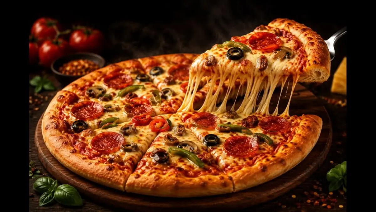 Pizza murah menjadi salah satu pilihan kuliner yang bisa ditemukan di Malang (sumber: pinterest @Nasrin)