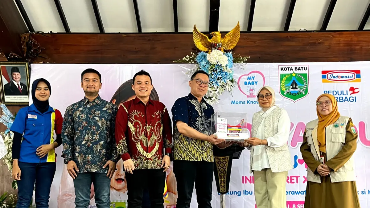 Indomaret Bersama MY BABY Adakan Posyandu Balita Satu Hati di Kota Batu