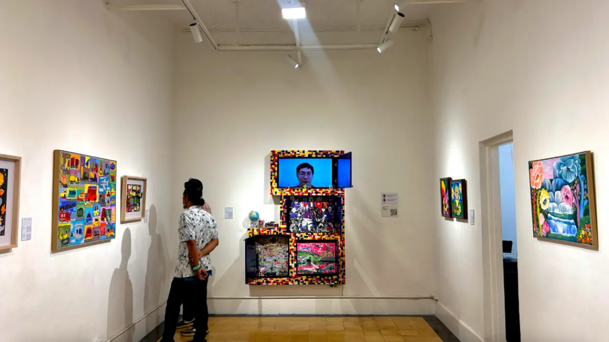 Pameran seni Pareidolia: Fragment of Intution di Artmeru, Malang (11/9) (Foto: Khansa)