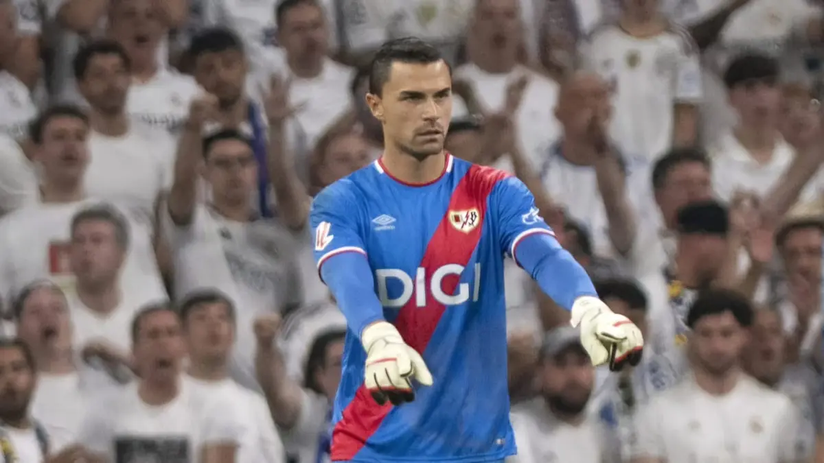 Emil Audero Mulyadi debut La Liga melawan Real Madrid. Sumber: IG/@rayovallecano