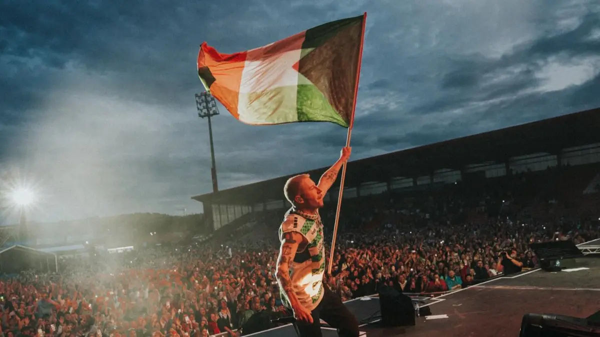 Macklemore, rapper asal Amerika Serikat yang mendukung Palestina. (Instagram/@macklemore)