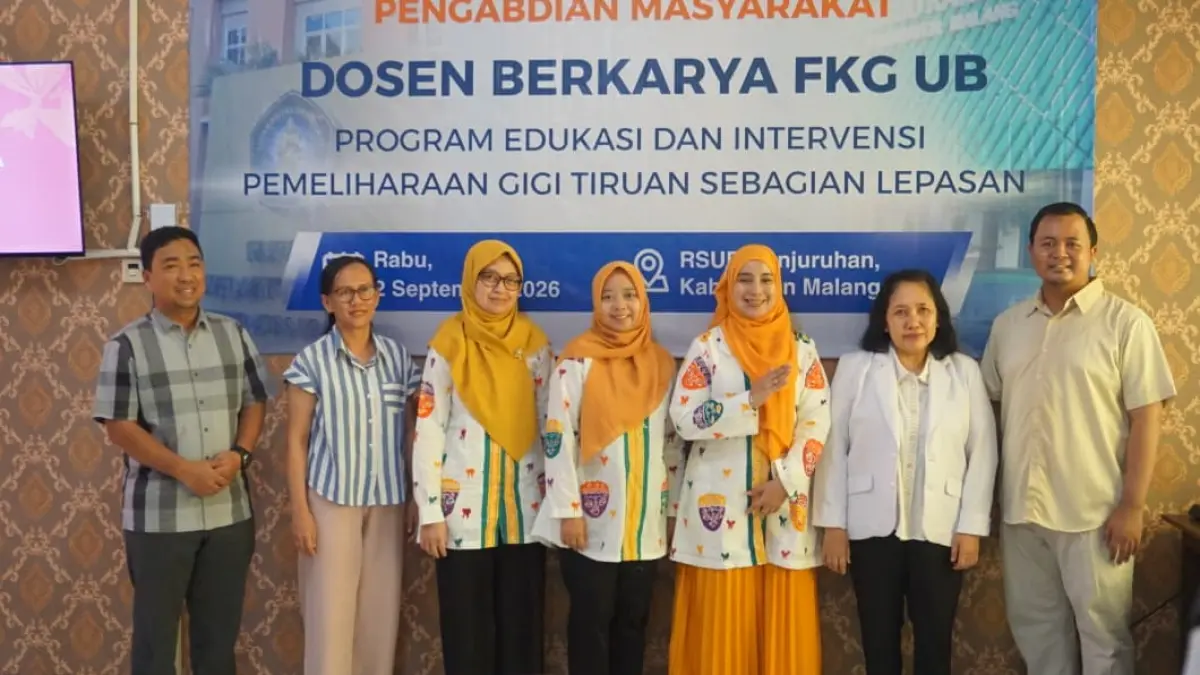 EDUKASI: Tim Dosen FKG UB dan RSUD Kanjuruhan Mengadakan Pembelajaran Pembelajaran Gigi Tiruan