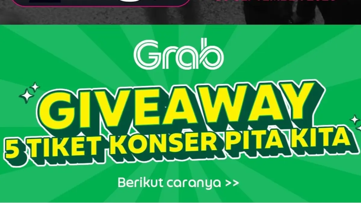 Giveaway Konser Pita Kita 2026 bersama Grab Jatim Rek. (Instagram/@konserpitakita)