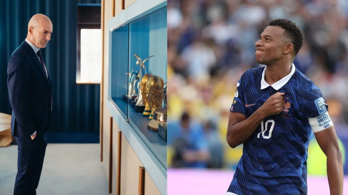 Kylian Mbappe akan bereuni dengan Zinedine Zidane di Timnas Prancis. Sumber: IG/@zidane & @k.mbappe