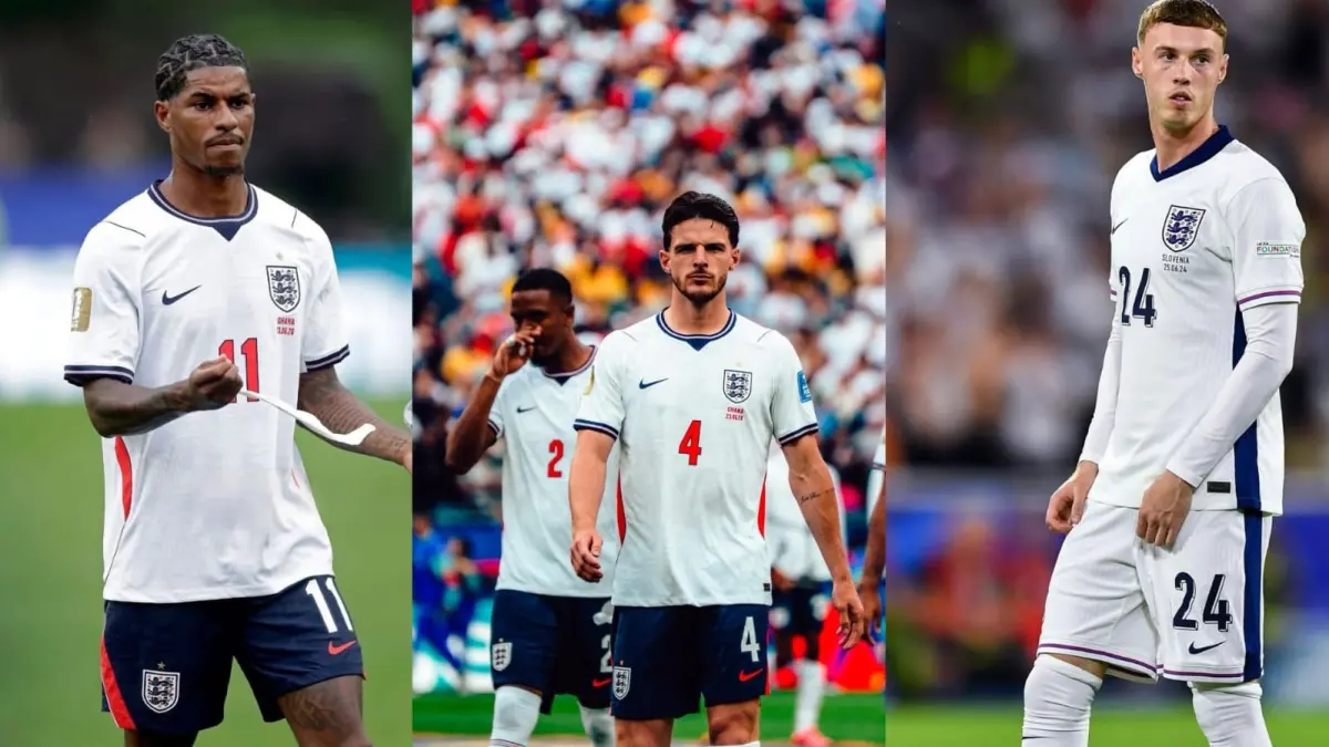 Marcus Rashford, Declan Rice, dan Cole Palmer. Sumber: IG/@marcusrashford, @declanrice, dan @colepalmer10