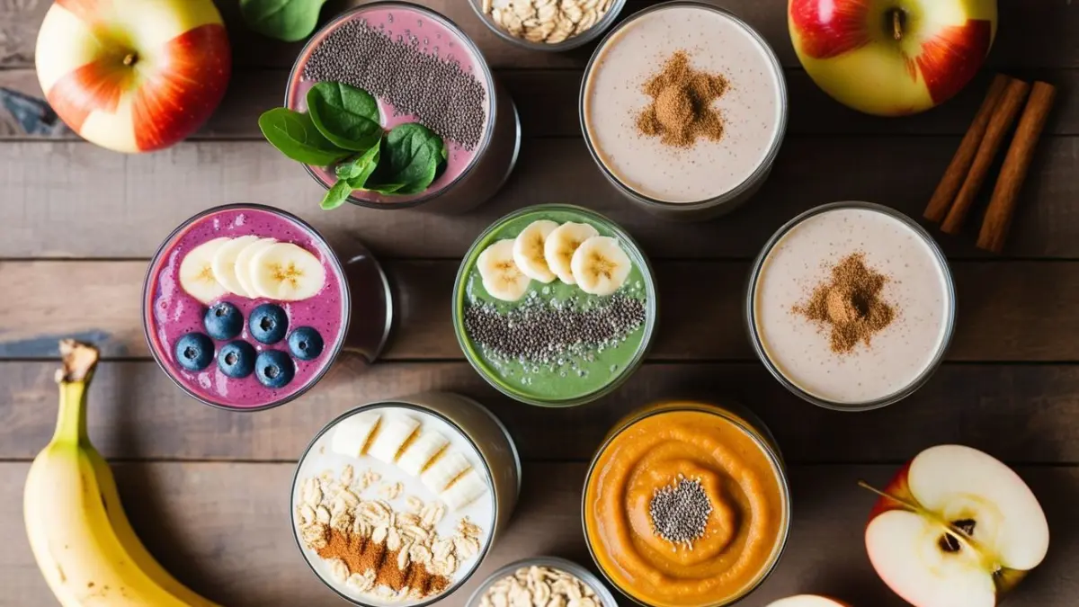 Smoothies berbahan buah segar menjadi pilihan minuman menyegarkan untuk menemani aktivitas dan nongkrong sehat (sumber: pinterest @Body Mind Spark)