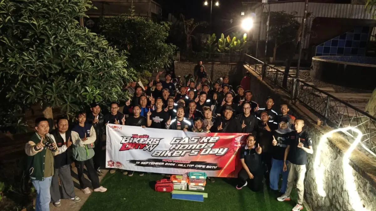 Acara Honda Bikers Day 2026 yang digelar di Malang.