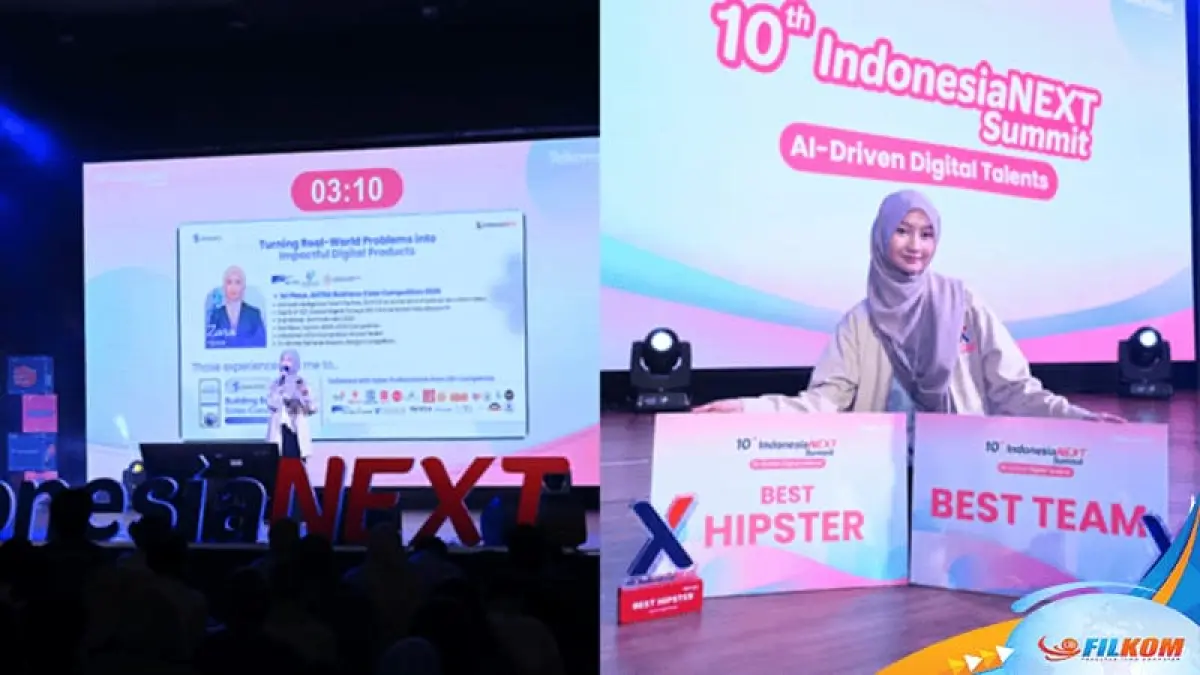 Atha Azzahra Khairun Nisa pada gelaran IndonesiaNEXT 2026, Jakarta. (4/9/2026)