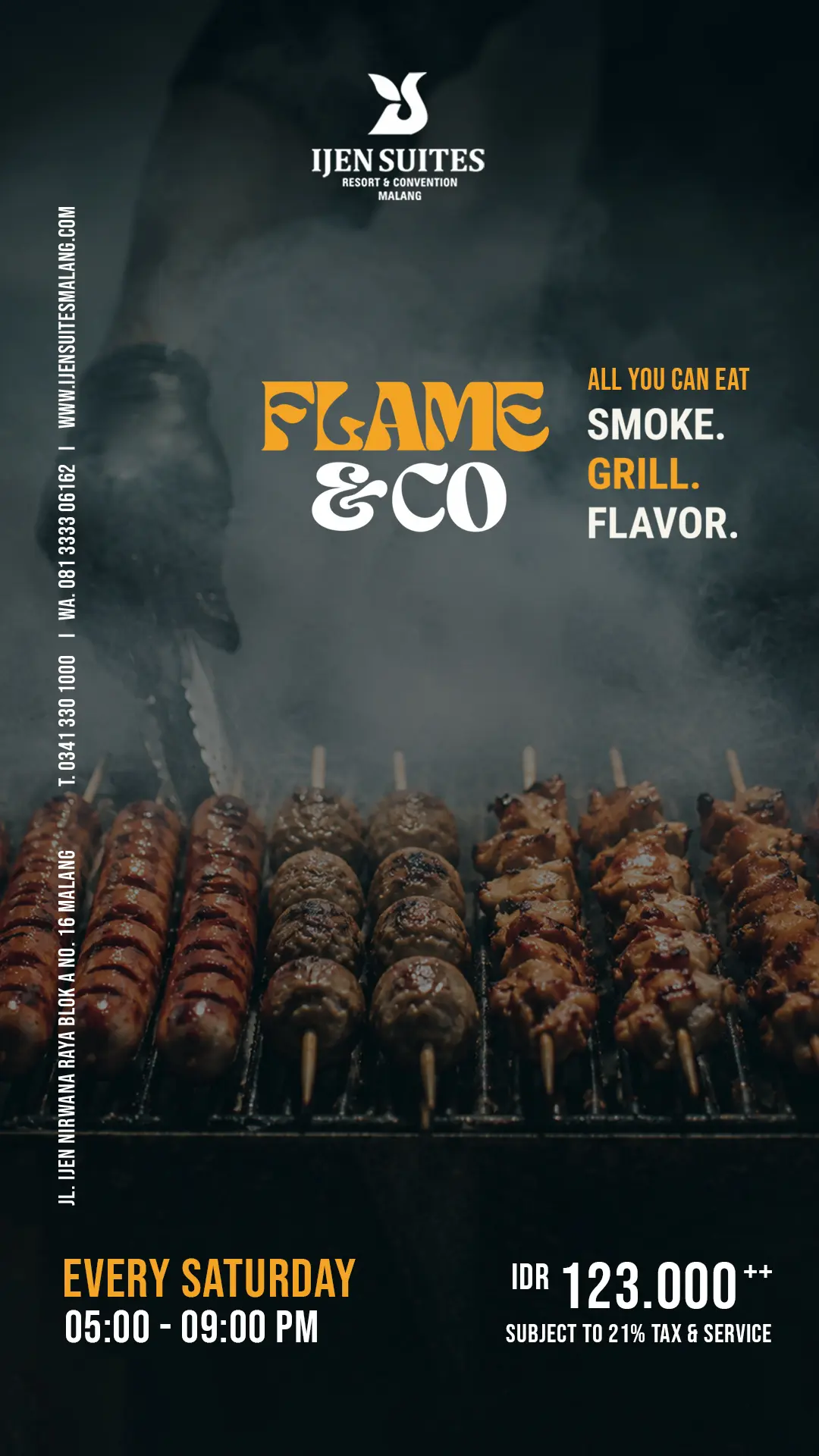 Flame & Co Hadirkan BBQ All You Can Eat Setiap Sabtu di Ijen Suites Malang
