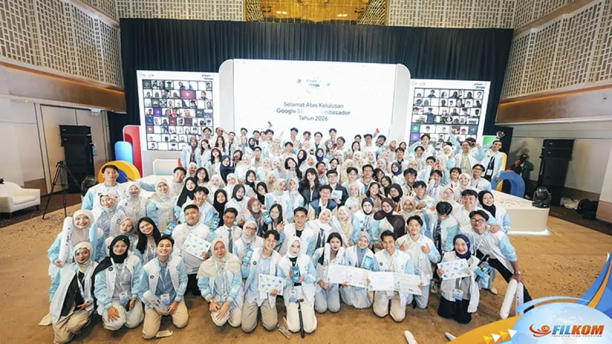 Graduation Ceremony Google Student Ambassador (GSA) Indonesia 2026 di Gold Ballroom, Thamrin Nine, Jakarta Pusat, Jumat (21/8/2026).