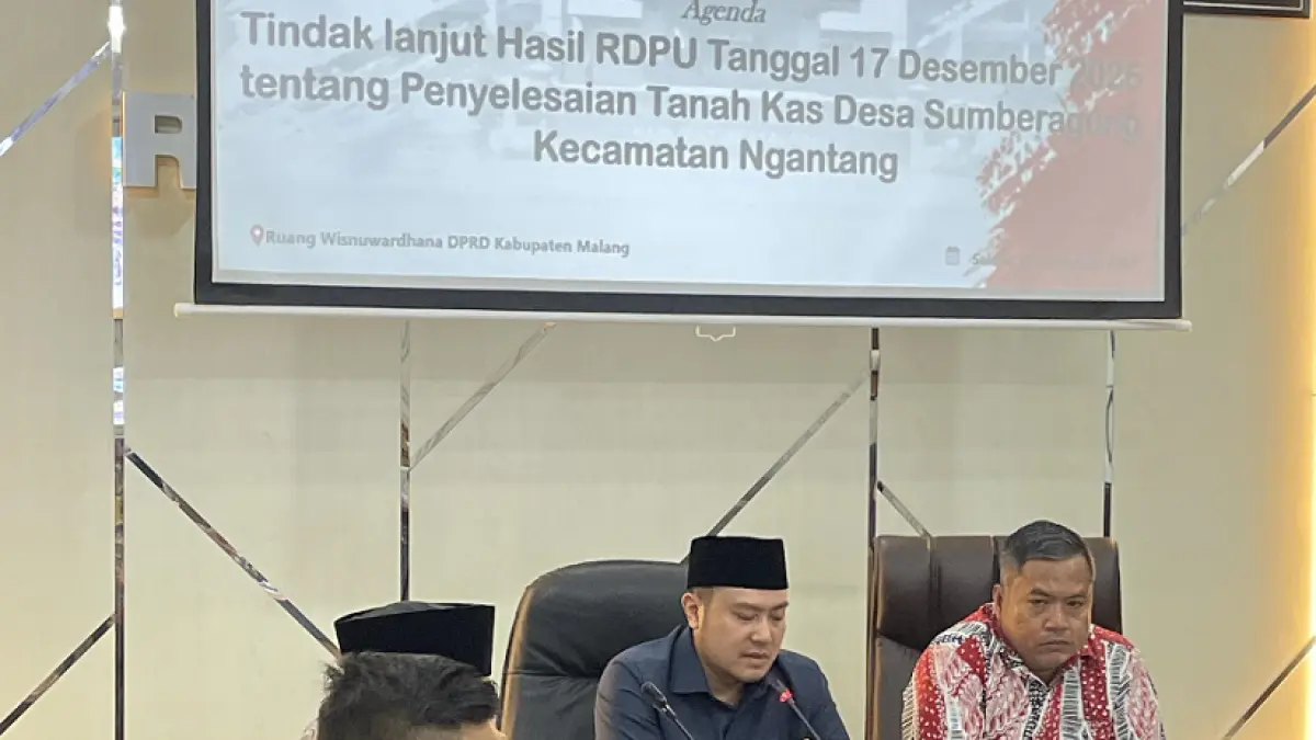 RDPU tanah kas desa Sumberagung Malang