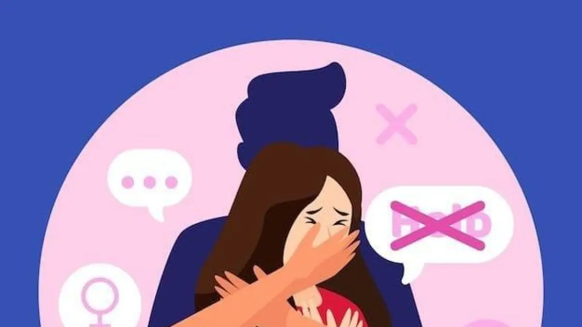 Ilustrasi pelecehan seksual (pinterest: @taetaekimtaehyung)