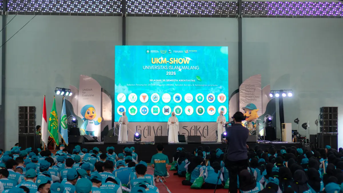Orientasi mahasiswa baru Unisma 2026.