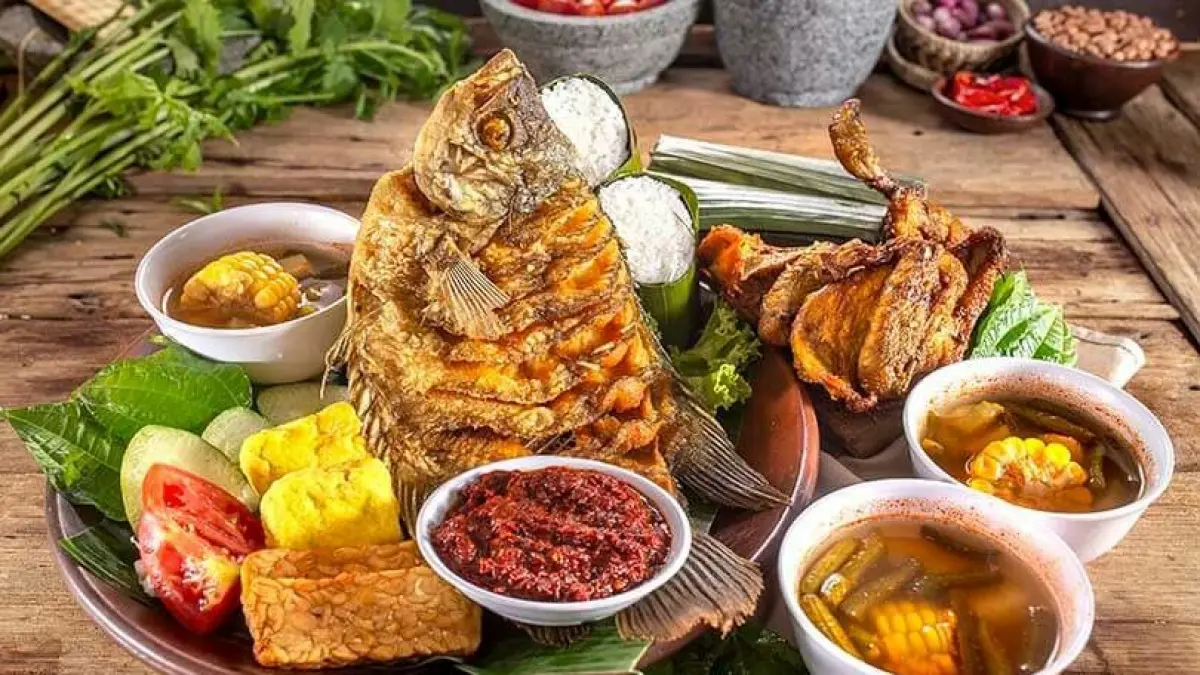 Aneka masakan rumahan dan olahan gurame Kota Batu (sumber: pinterest @Widya)