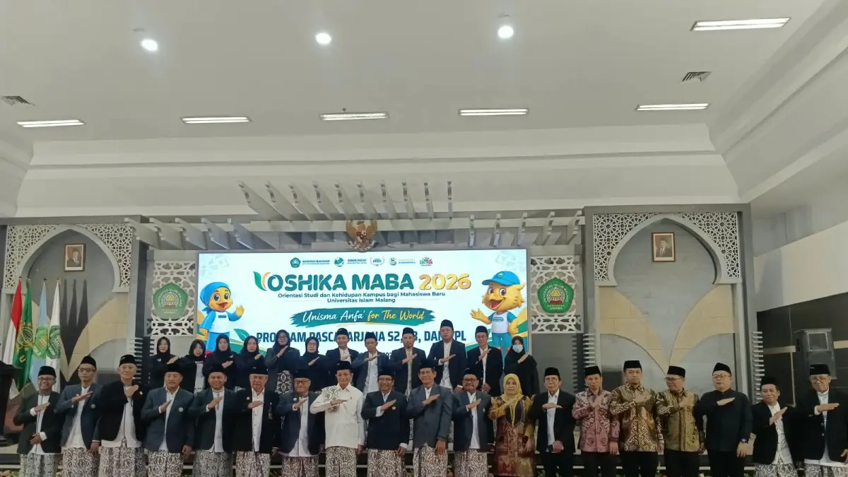 Orientasi Studi dan Kehidupan Kampus bagi Mahasiswa Baru (Oshika Maba) 2026 Program Pascasarjana Universitas Negeri Malang (Unisma), Jumat (2/10)