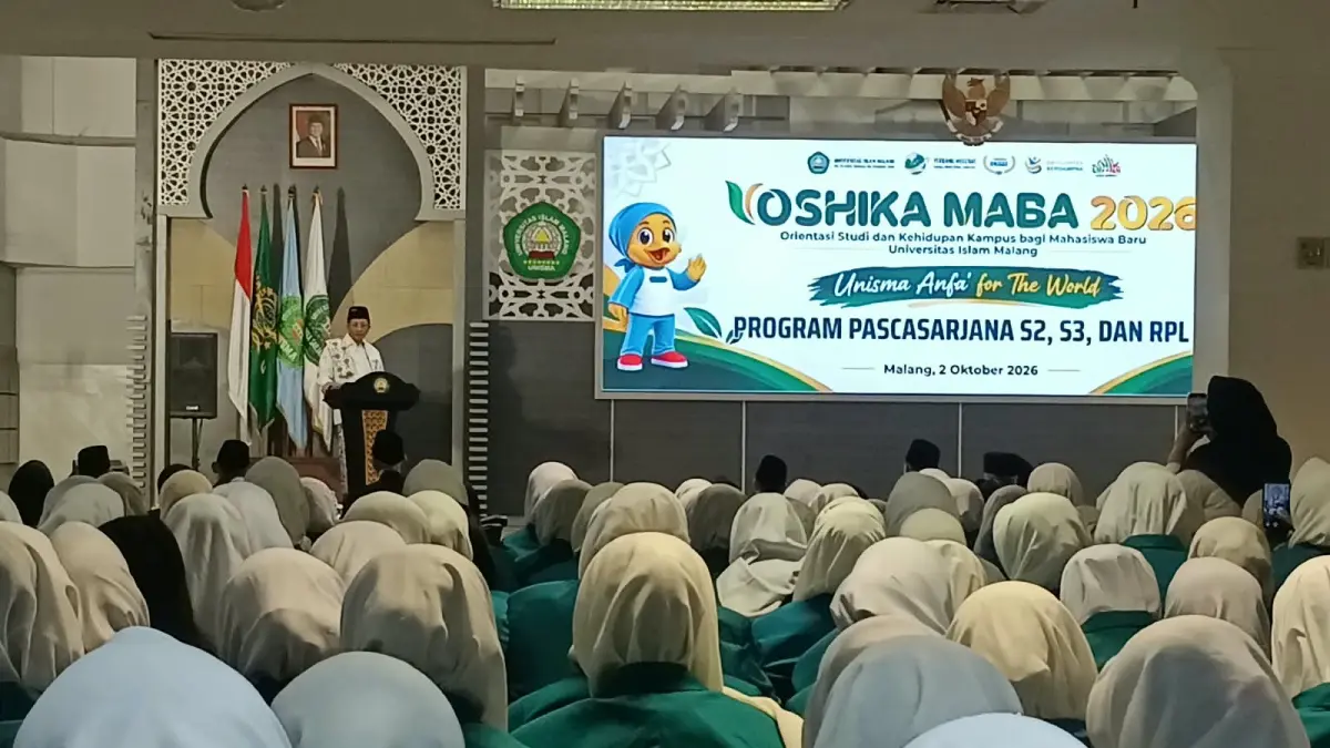 Orientasi Studi dan Kehidupan Kampus bagi Mahasiswa Baru (Oshika Maba) 2026 Program Pascasarjana Universitas Negeri Malang (Unisma), Jumat (2/10)