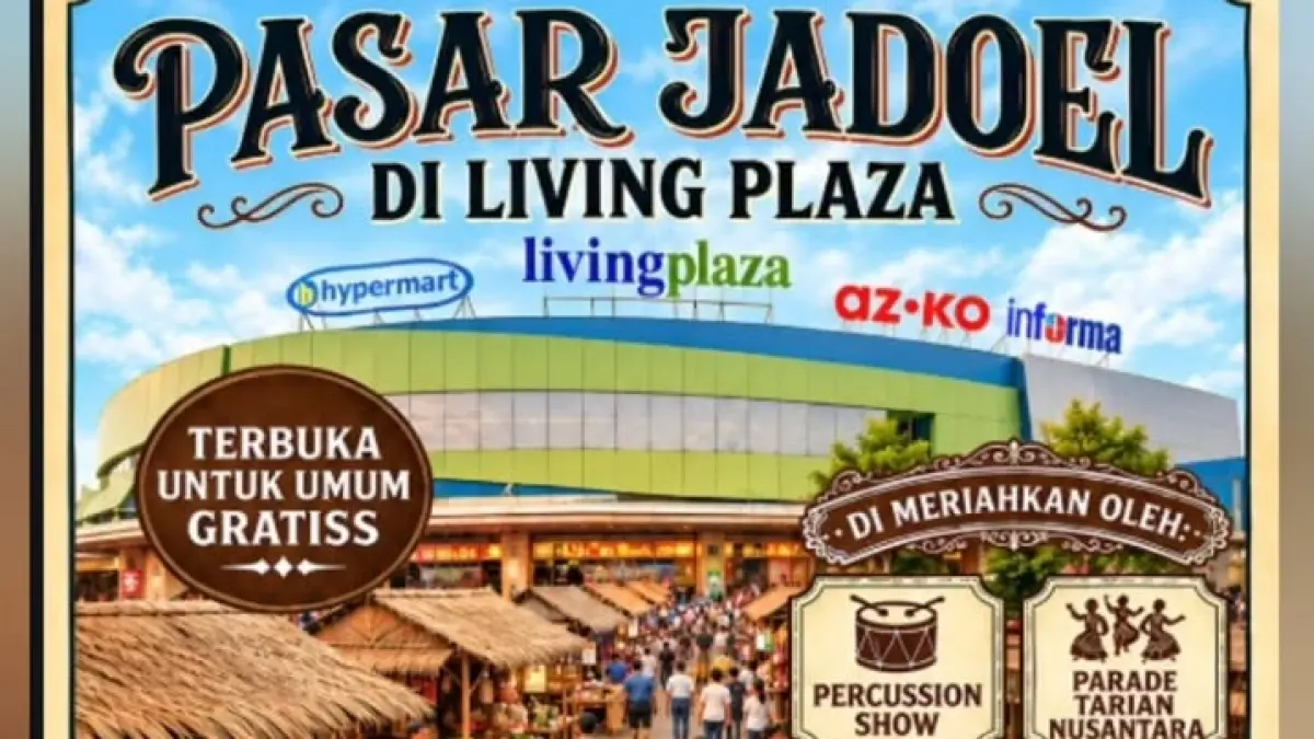 Poster Pasar Jadoel Living Plaza. (Instagram/@eventmalang)