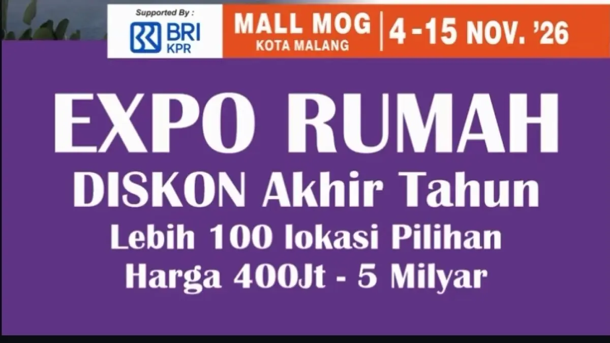 Pameran Properti “Expo 12 Hari” di Mall Olympic Garden Malang. Hadirkan Diskon Akhir Tahun