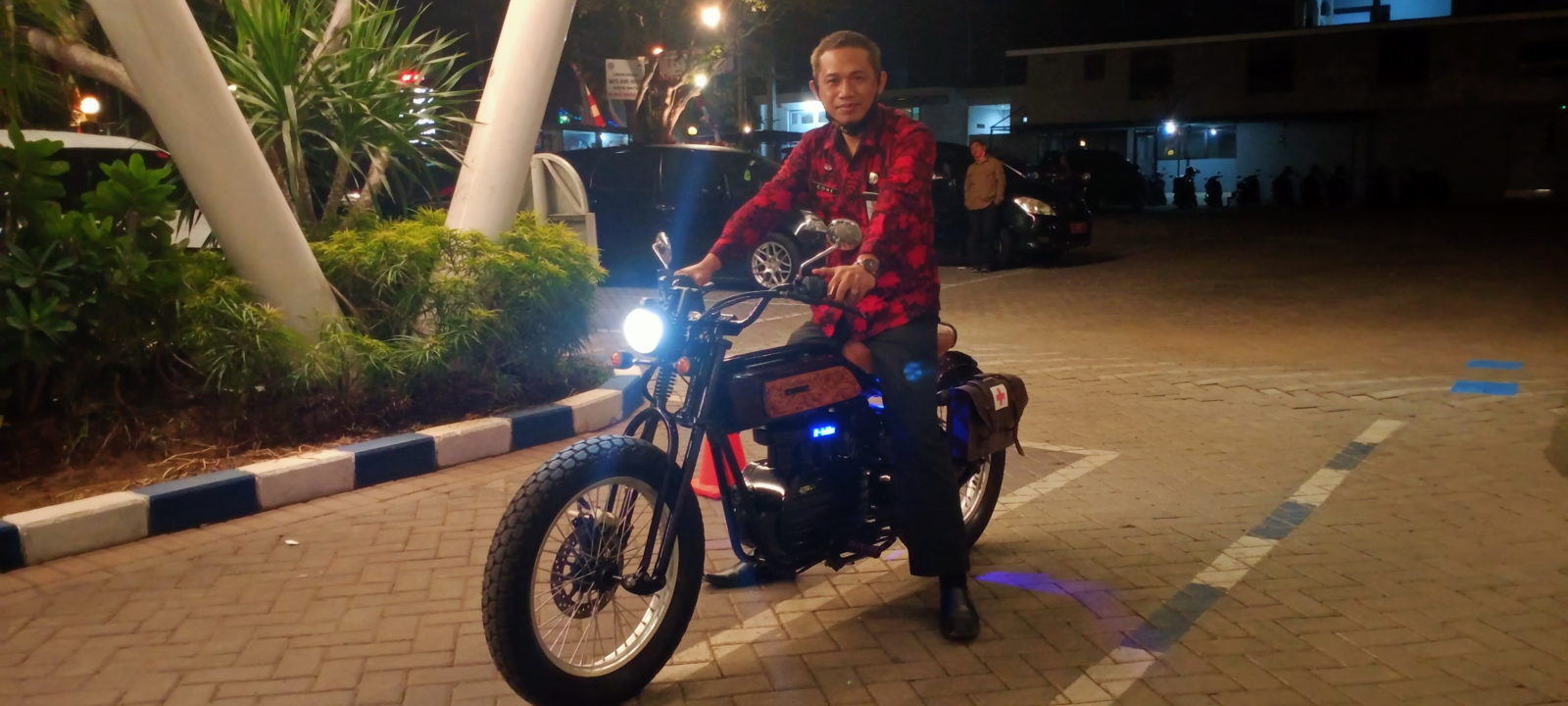 Seperti inilah wujud motor listrik yang dibuat SMKN 8 Malang. Foto: Nugraha