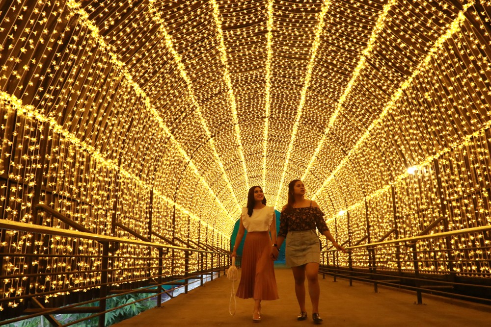 Millenial Glow Garden menjadi objek wisata instagramable di Kota Batu. Foto: Rubianto/Radar Malang