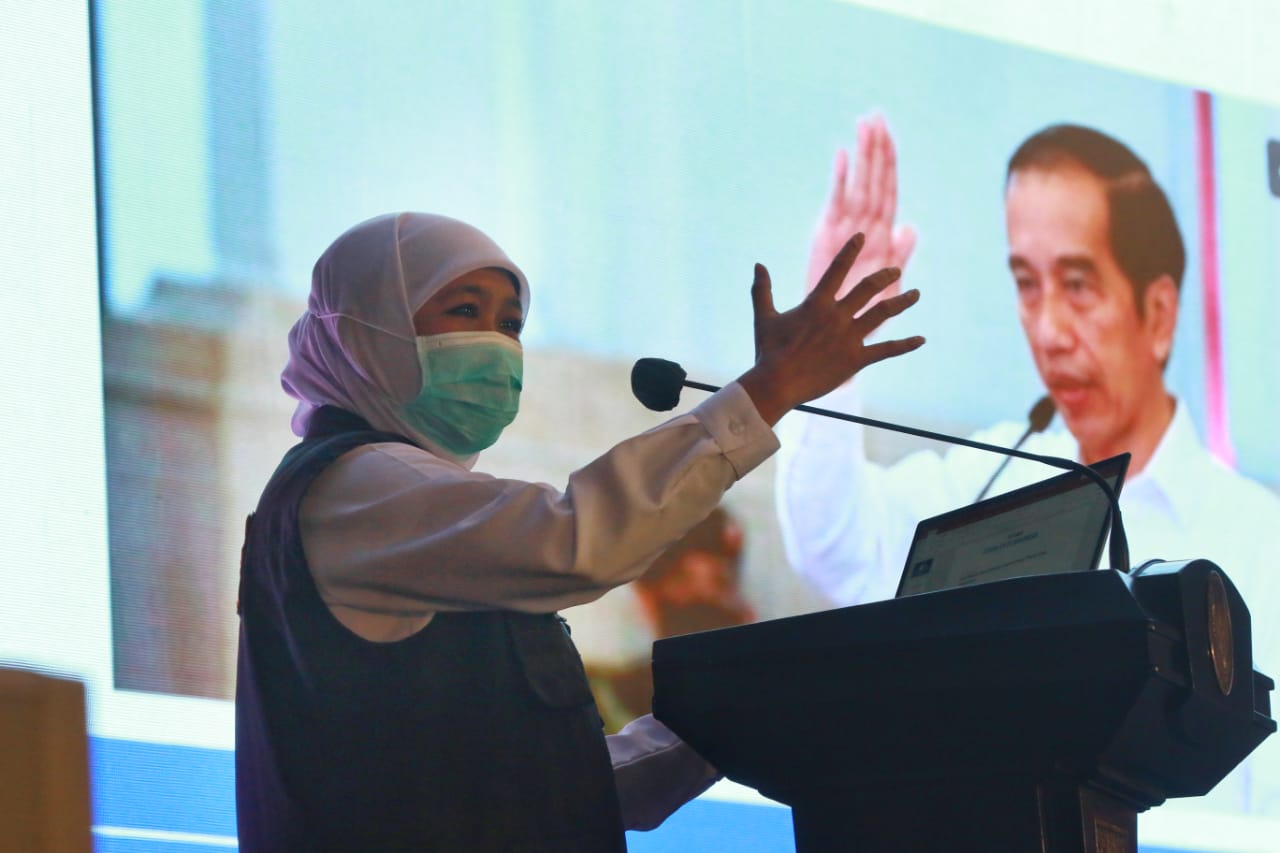 Gubernur Jatim Khofifah Indar Parawansa.(dok/Radar Malang)