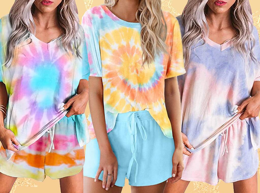 step by step bikin outfit tie dye (source: e! online)