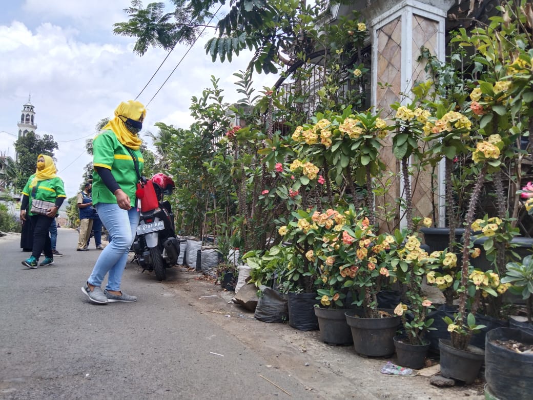 Penerapan urban farming membuat kawasan RW 4 Kelurahan Bumiayu, Kota Malang terlihat lebih asri (Beye / Radar Malang)