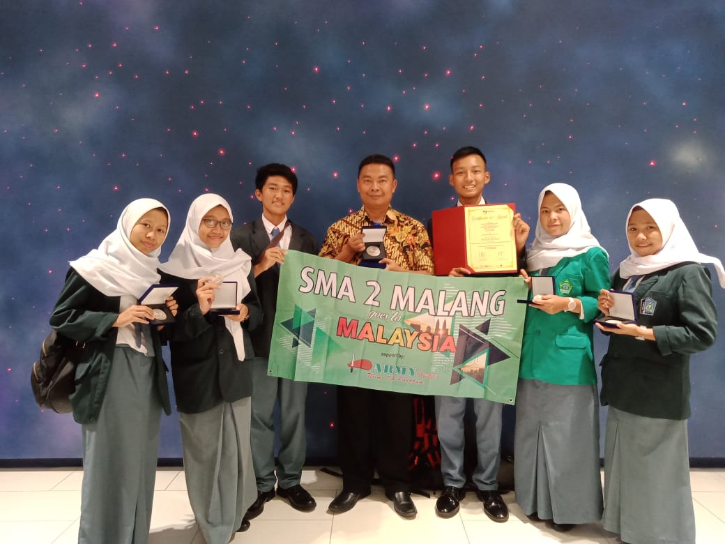 Delegasi SMAN 2 Kota malang yang akan berkompetisi di ISIF 2020 (SMAN 2 Kota Malang for Radar Malang)