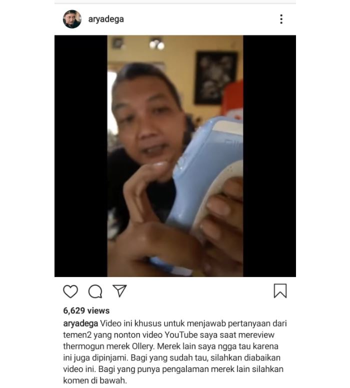 Arya Dega menjelaskan fitur kalibrasi pada thermogun. (screenshot)