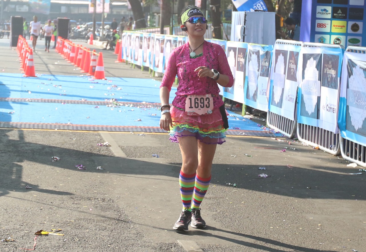 ILUSTRASI: Salah seorang pelari saat meramaikan even Malang Fun Run tahun 2019 lalu. (Dok//Radar Malang)