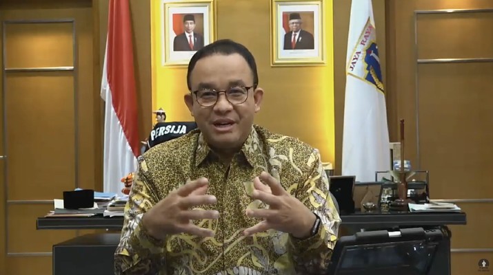 Gunernur DKI jakarta, Anis Baswedan mengumumkan dirinya positif Covid-19 (Twitter)