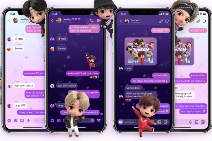 Tema BTS di Instagram dan Facebook Mesengger (teknologiid)