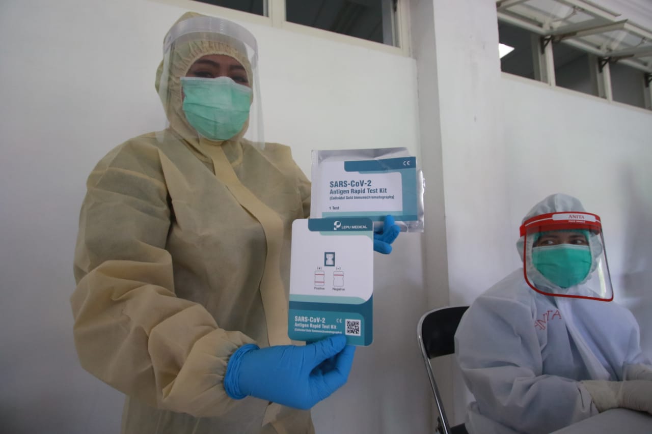 Rapid test antigen kini sudah mulai tersedia di beberapa rumah sakit di Kota Malang (Laoh Mahfud / Radar Malang)