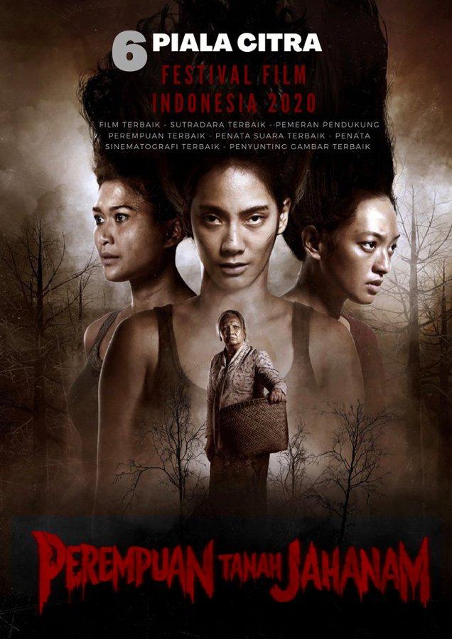 Poster film Perempuan Tanah Jahanam. Film ini memboyong 6 kategori Piala Citra dalam Festival Film Indonesia 2020 (sumber:twitter)