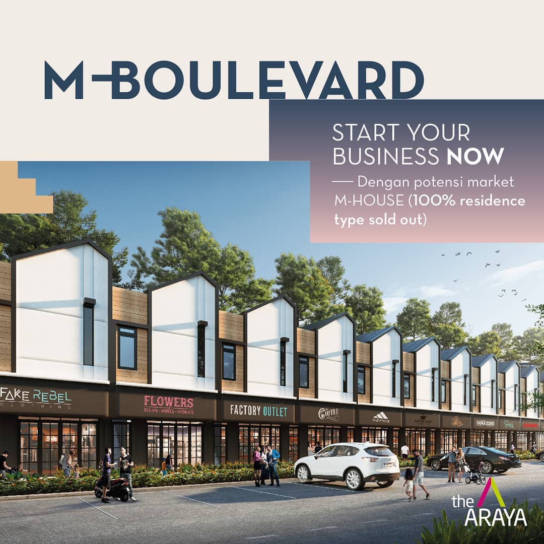 Unit M-Boulevard The Araya menjadi pilihan tepat bagi Anda untuk usaha di lokasi premium. (istimewa)