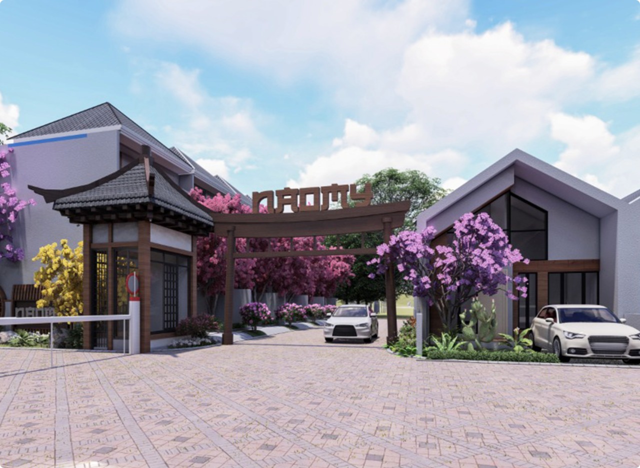 Naomy Residence menawarkan hunian dengan konsep arsitekturan Jepang (istimewa)