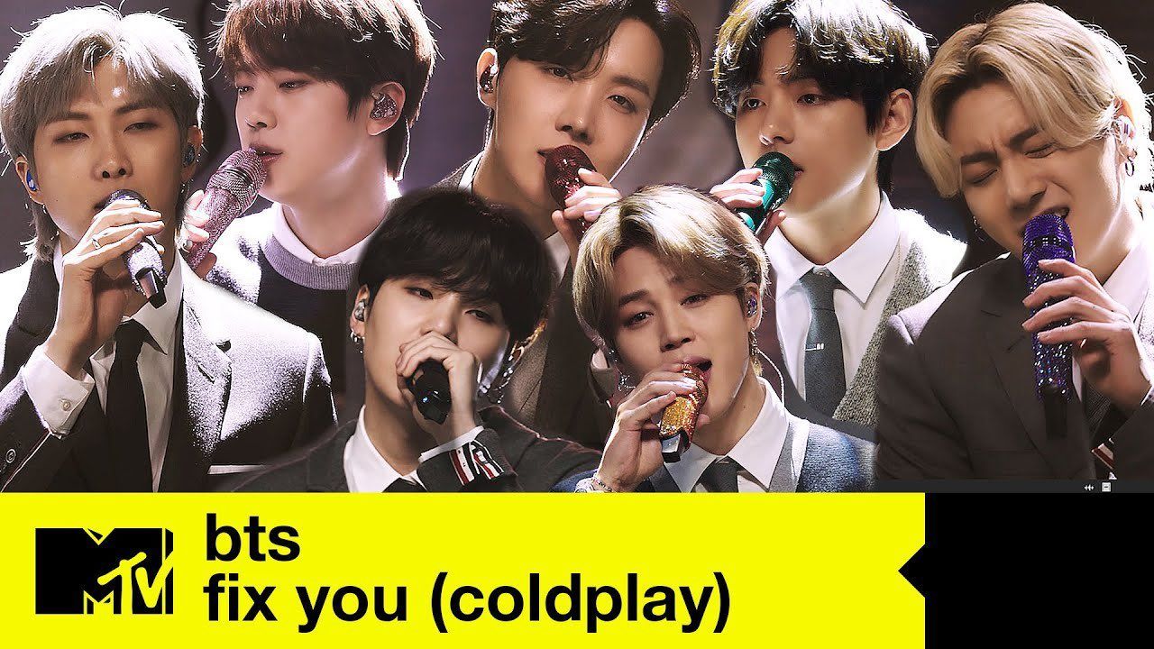 Cover BTS di MTV Unplugged. (Twitter MTV/ist)
