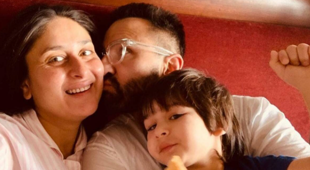 Kareena Kapoor bersama suami, Saif Ali Khan dan putra pertamanya, Taimur (Karena Kapoor Instagram/ist)