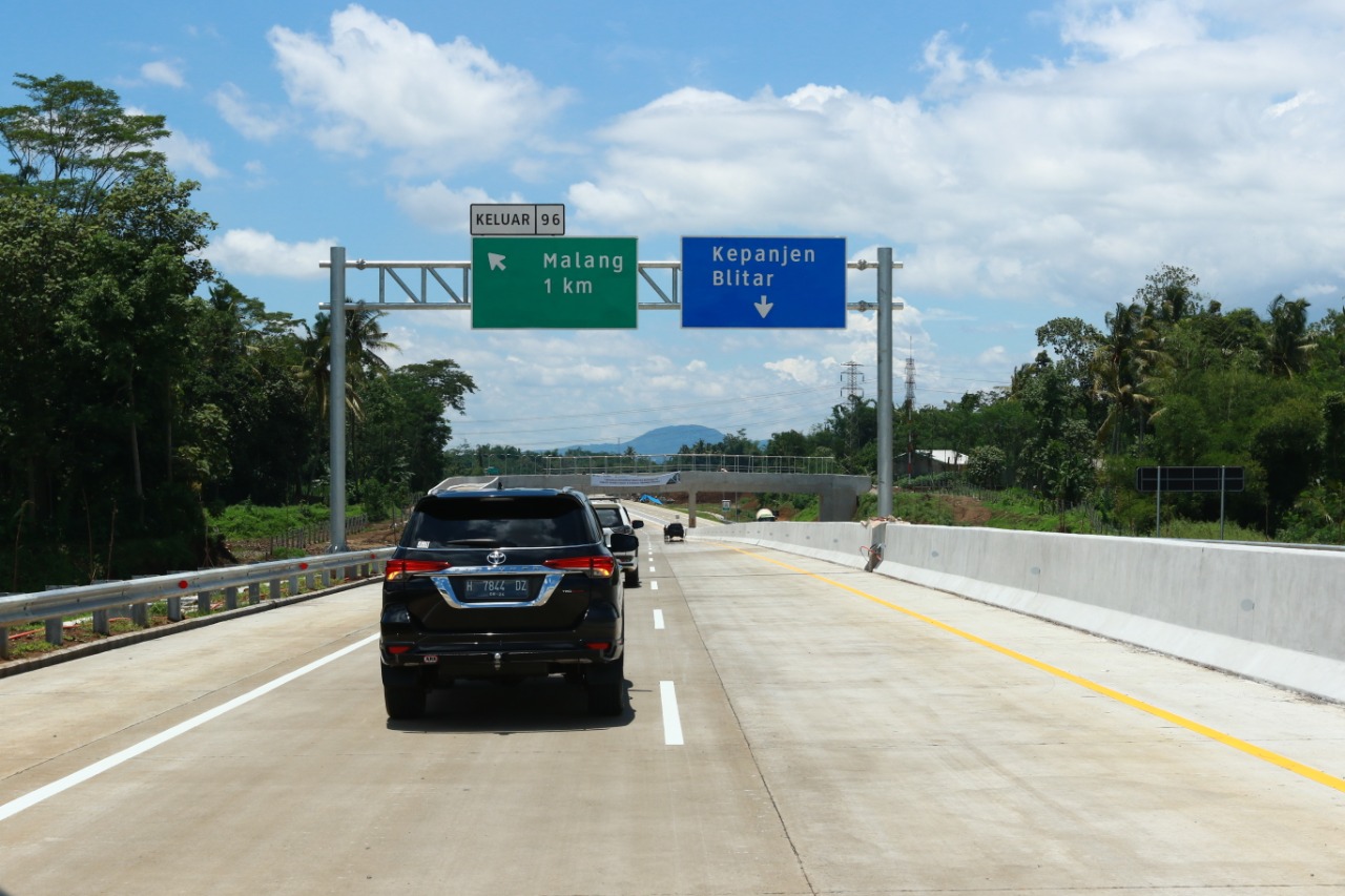 Ilustrasi papan petujuk arah rencana pembangunan tol Malang-Kepanjen yang menjadi kelanjutan tol Mapan. (dok/Radar Malang)