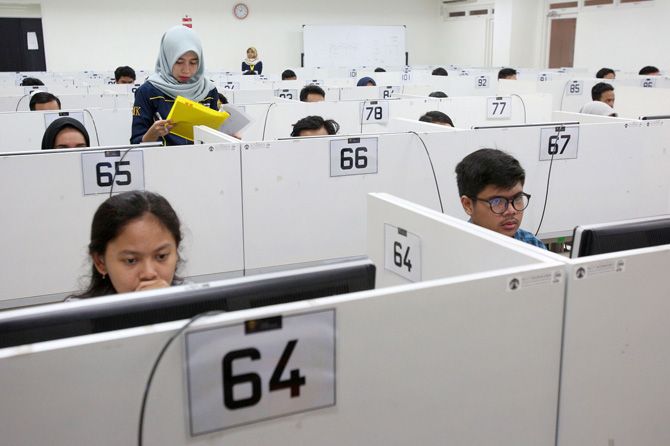 Ilustrasi ujian SNMPTN (Jawapos/ist)