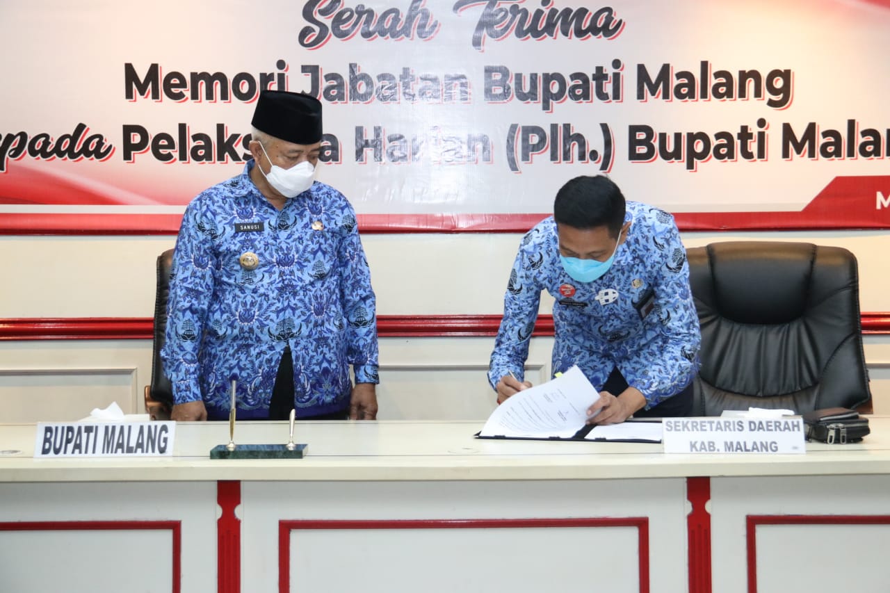 Prosesi memori serah terima jabatan Plh Bupati Malang, Rabu (17/2) (ist)