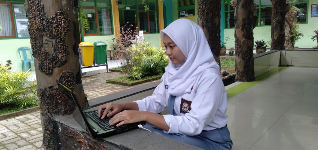 Ilustrasi siswa belajar online (dok JPRM)