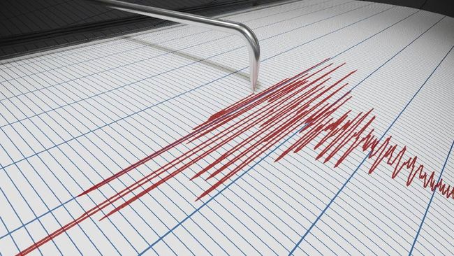 Ilustrasi sensor seismik yang menunjukkan adanya goncangan yang tinggi. (source: cnn.com)