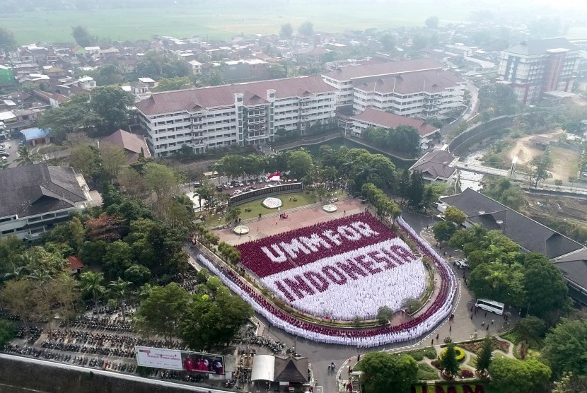 UMM saat penerimaan mahasiswa baru 2019. Foto diambil sebelum pandemi Covid-19. UMM menyediakan 11 jenis beasiswa untuk calon mahasiswa baru (UMM / ist)