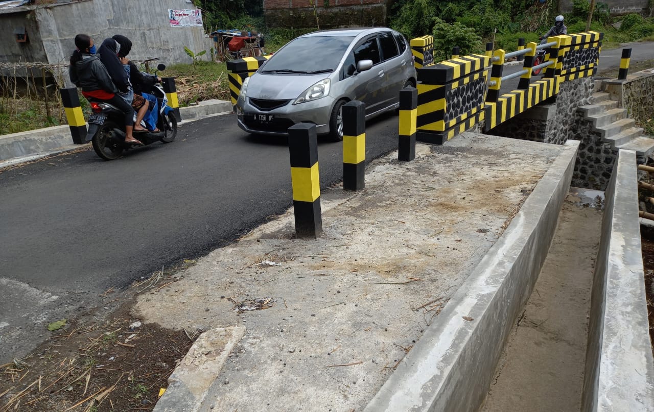Jembatan Sungai Epek di Bandulan, Kota Malang (Imam N / Radar Malang)