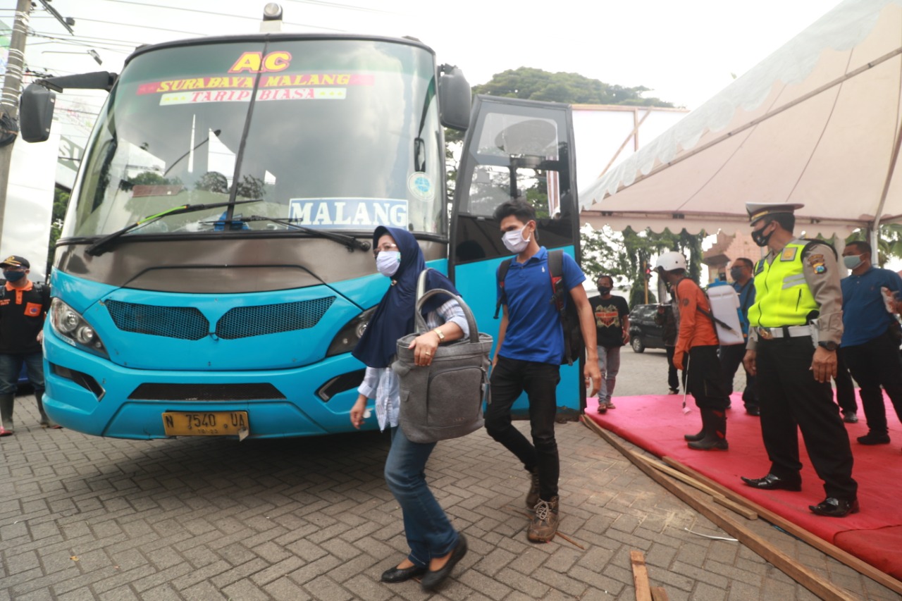 Ilustrasi suasana Terminal Arjosari, Kota Malang saat mudik Lebaran beberapa tahun lalu
